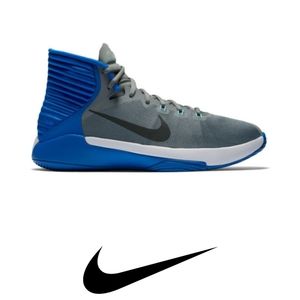 Nike Men's Prime Hype DF 2016Basketball Shoe Grey/HyperCobalt